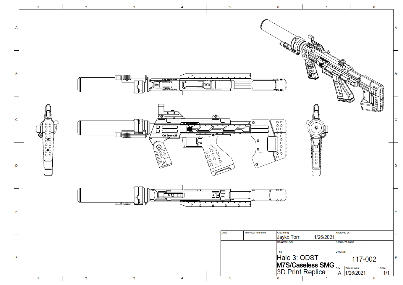 Usmc R7 Drawing m7s-projected-view-drawing – Jumping Ship